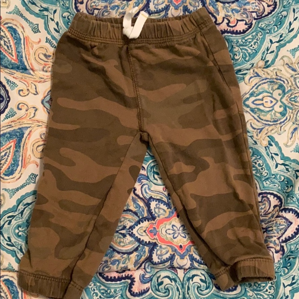 Camouflage Bottoms with Elastic Waiste